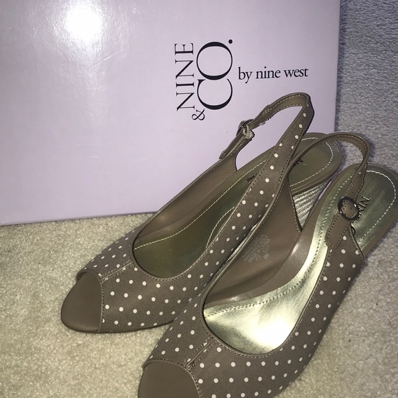 Nine & Co. Shoes - Nine West Polka Dot Wedge Heels